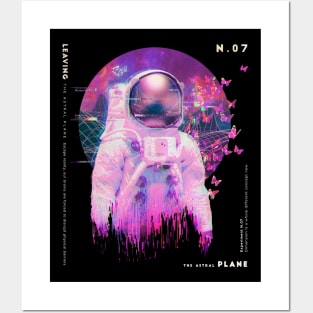 Vaporwave Astral Astronaut Posters and Art
